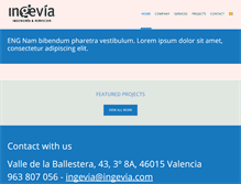 Tablet Screenshot of ingevia.com